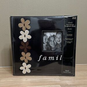 PIONEER Black and Brown Floral Scrapbook Album